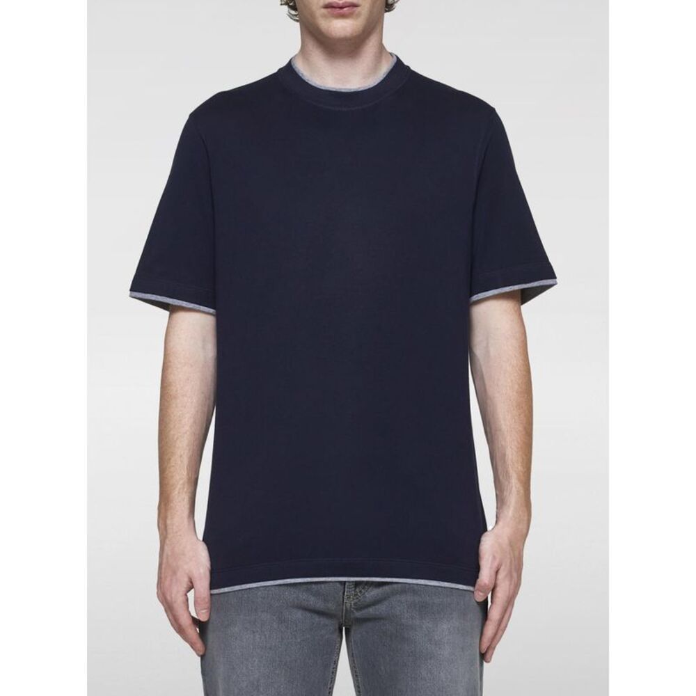 Brunello Cucinelli T-Shirt Men Navy